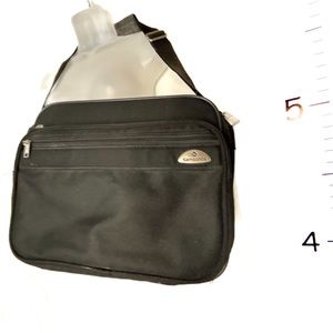 Samsonite Black Carry On‎ Bag w/Canvas Straps